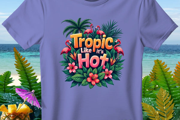 The Hawaiian Tropic Like Its Hot Premium T-Shirt from the Aloha Threads collection