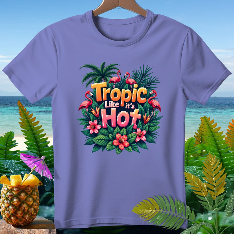 The Hawaiian Tropic Like Its Hot Premium T-Shirt from the Aloha Threads collection