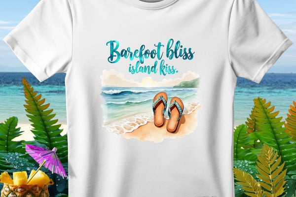 Barefoot Bliss Island Kiss Premium T Shirt