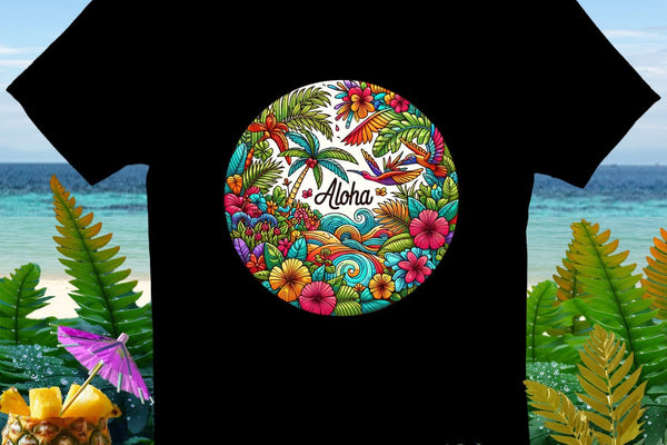 The Aloha Glory Premium T-Shirt from the Aloha Threads collection
