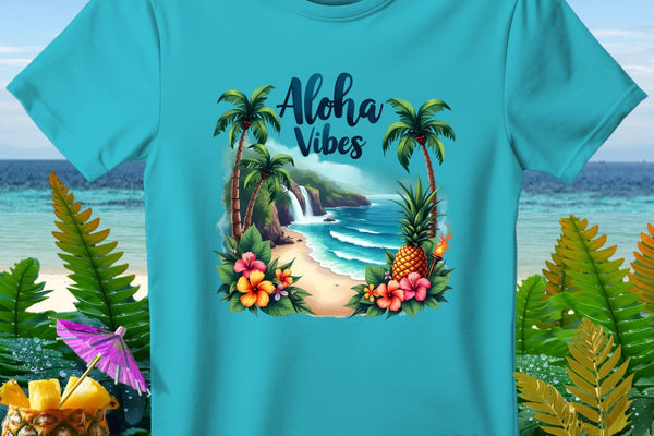 Aloha Ocean Vibes Premium T Shirt