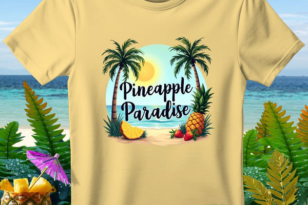 The Fruity Pineapple Paradise Premium T-Shirt from the Aloha Threads collection