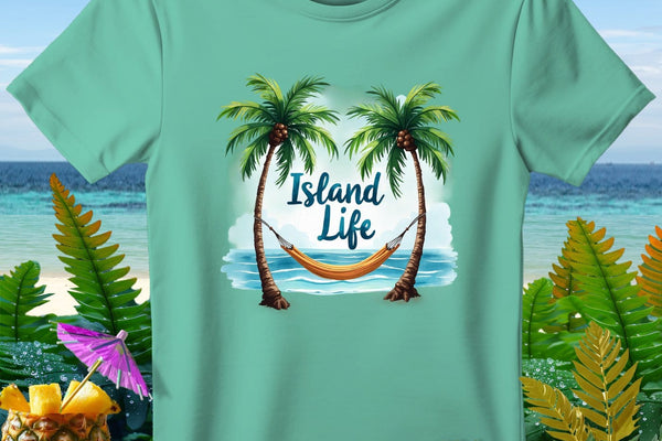 The Island Life Premium T-Shirt from the Aloha Threads collection