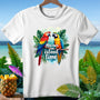 The Macaws on Island Time Premium T-Shirt from the Aloha Threads collection