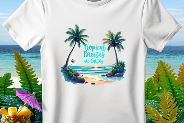 The Tropical Breezes are Calling Premium T-Shirt from the Aloha Threads collection