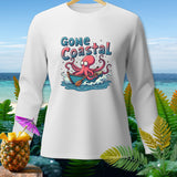 White long-sleeve shirt with 