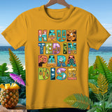 Yellow t-shirt with 