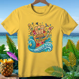 Yellow t-shirt with 
