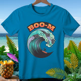 Teal t-shirt with 