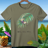 T-shirt with watercolor gecko graphic and 