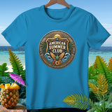 Blue t-shirt with 