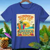 Blue t-shirt with 