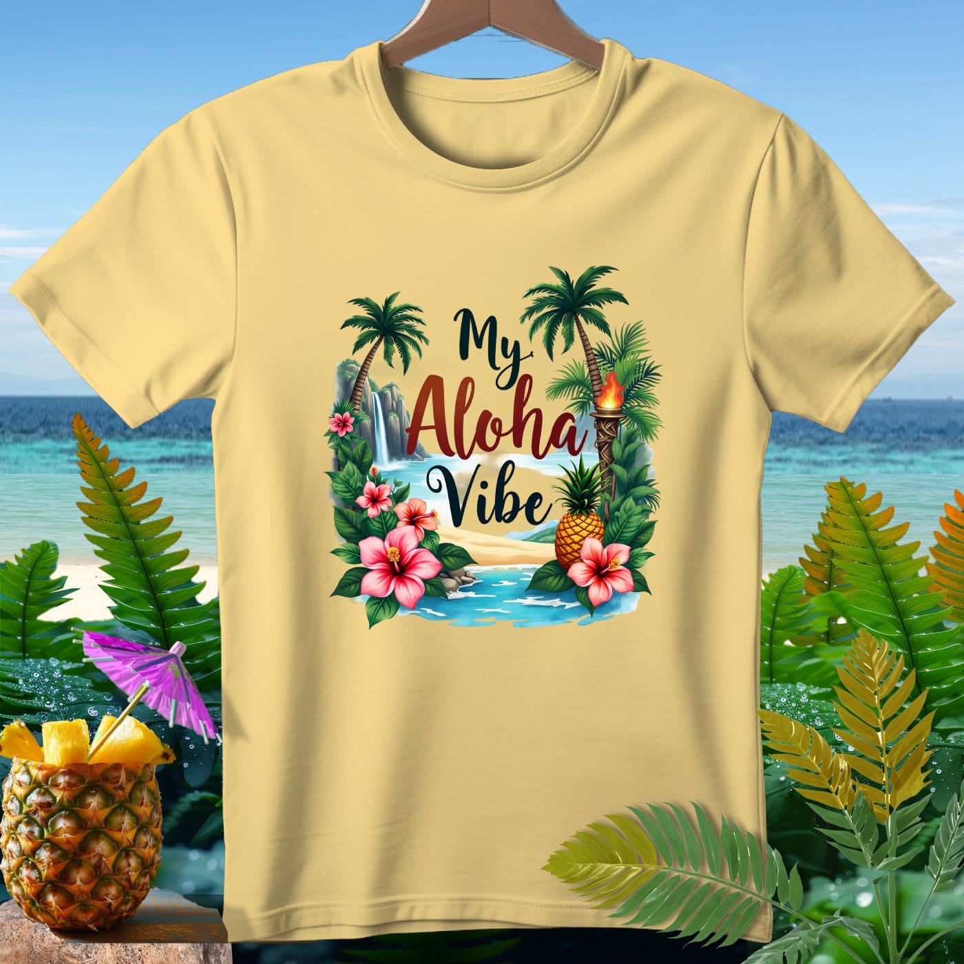 My Aloha Vibe ~ Premium T-Shirt – Aloha Threads