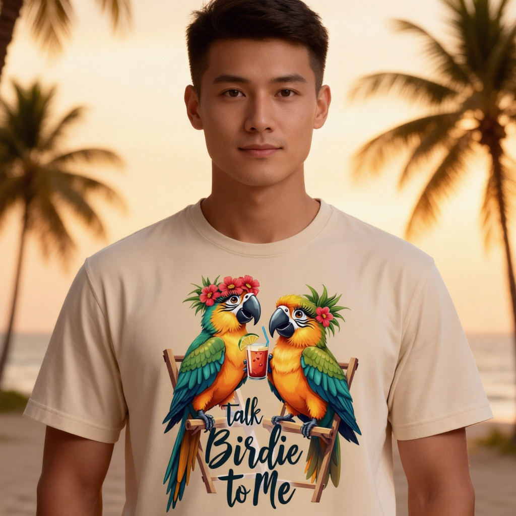 lifestyle scene ~ Hawaiian Birdie Talk ~ Supersoft T-Shirt