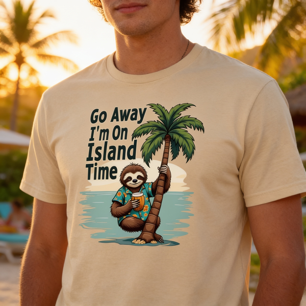 lifestyle scene ~ Go Away I'm on Island Time~ Supersoft T-Shirt