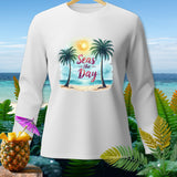 White long sleeve shirt with 