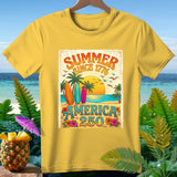 Yellow t-shirt with 
