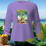 Long-sleeve purple shirt with 