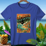 Royal blue t-shirt with 