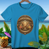 Blue t-shirt with 