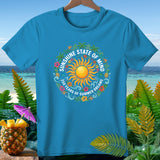 Blue t-shirt with 