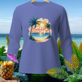 Lavender long-sleeve shirt with 