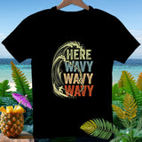 Black t-shirt with retro 
