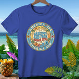 Blue t-shirt with 