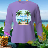 Lavender long-sleeve shirt with 