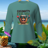 Teal long-sleeve shirt with 