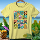 Yellow t-shirt with 