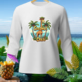 White long-sleeve shirt with a 