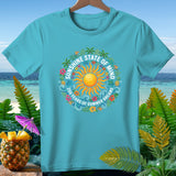 Aqua t-shirt with 