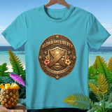 Aqua t-shirt with 