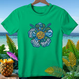 Green t-shirt with 