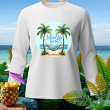 White long-sleeve shirt with 