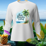 White long-sleeve shirt with 
