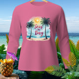 Pink long sleeve shirt with 