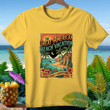 Yellow t-shirt with 