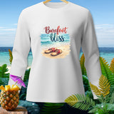 White long-sleeve shirt with 