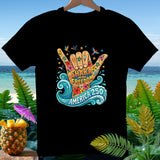 Black t-shirt with 