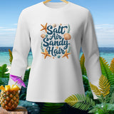 White long-sleeve shirt with 