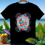 Black t-shirt with 