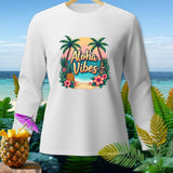 White long-sleeve shirt with 