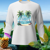 White long-sleeve shirt with 