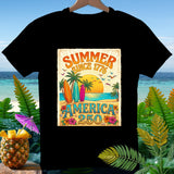 Black t-shirt featuring 