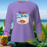 Purple long-sleeve shirt with 