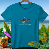 Teal t-shirt with 
