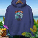 Navy blue hoodie with 