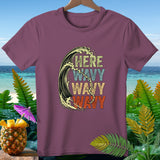Purple t-shirt with 